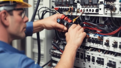 low angle view photography of a gray building