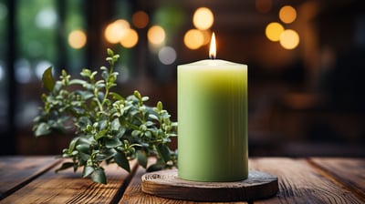 bougie verte freepik