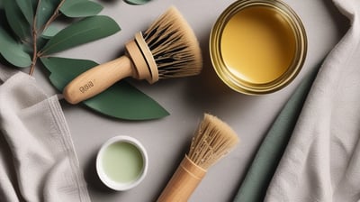brown wooden spoon on white textile