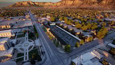 a rendering of a proposed multi-family structure in Utah
