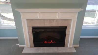 Electric Fireplace Remodel