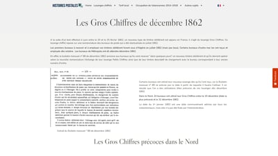 Gros Chiffres précoces décembre 1862