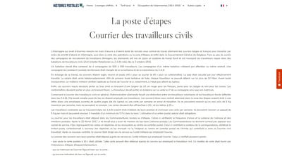 La Poste d’étapes 1914-1918 Travailleurs civils