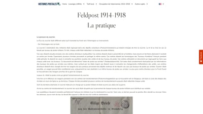 Feldpost 1914-1918 Pratique