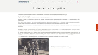 Occupation Valenciennes Historique