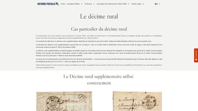 Poste Rurale : décime rural