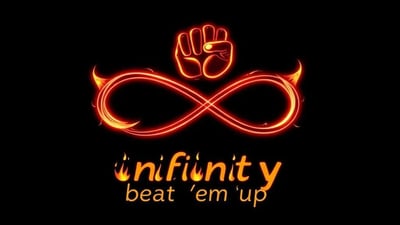 a person holding a sign that says infinity infinity