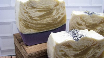 handmade soap bar, that can be used as shampoo and body