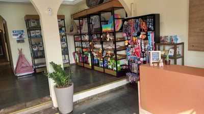 Recepção e lojinha
