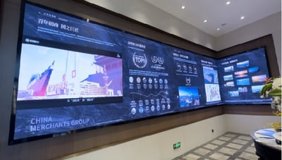 Indoor advertising conference display screen