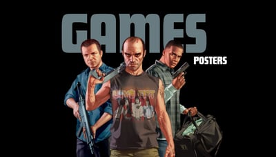 Gaming posters category featuring action and adventure games