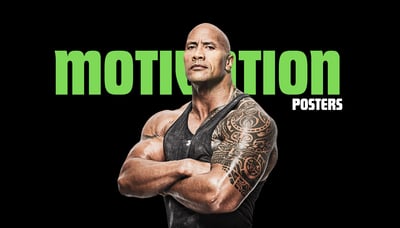 Motivational posters category for gym, study, and daily inspiration