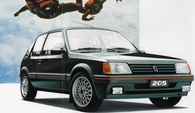 Brochure Peugeot 205 GTI Magic