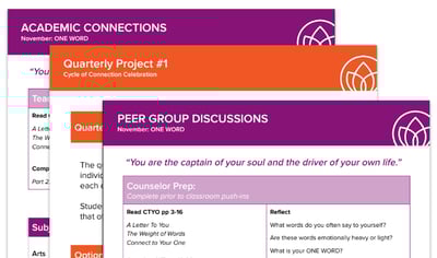 NaliniKIDS program materials for middle school.