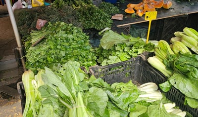 marche de la réunion, étale de brède