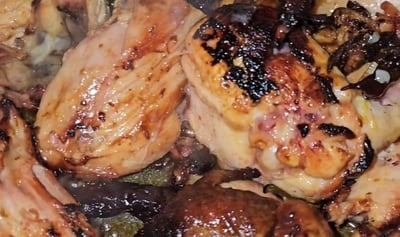morceaux de Poulet fumé frit