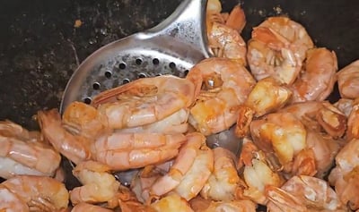 crevette  frit