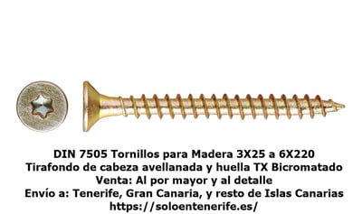 Tornillo para Madera Index TP-TO B 7505