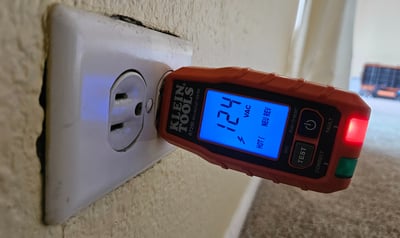 Hot and neutral are reversed. Could cause damage to sensitive electronics!