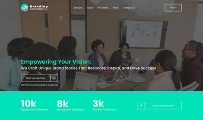 A consultation firm homepage ui design 