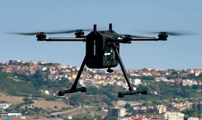 drone in the sky monitoring