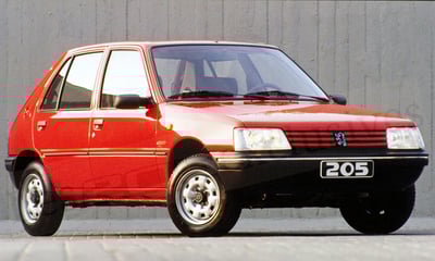 Photo d'époque peugeot 205 Color Line 1991
