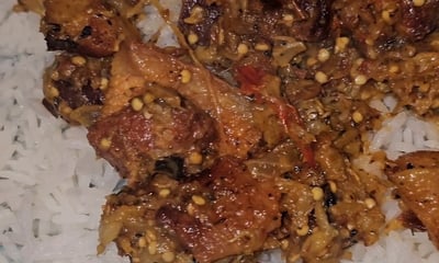 boucané bringelle avec riz