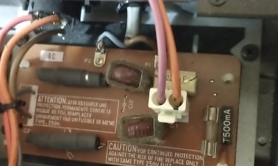 DX9 to DX7 Cracked Failed Capacitor 1
