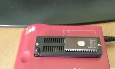 DX9 to DX7 Eprom placed in programmer