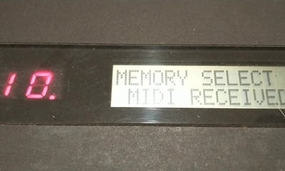 DX9 to DX7 Midi Received Message