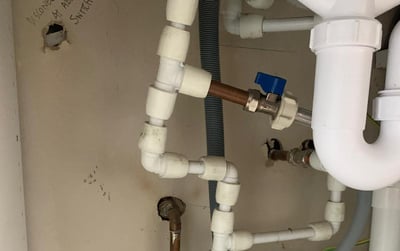 New stopcock installation carried out by local plumbers in Malvern