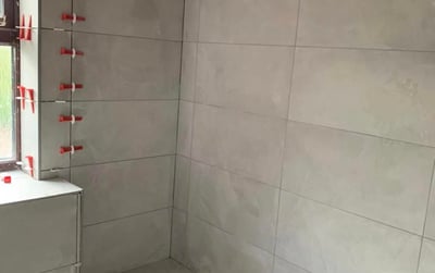 New floor tiles installed by local plumbers in Malvern
