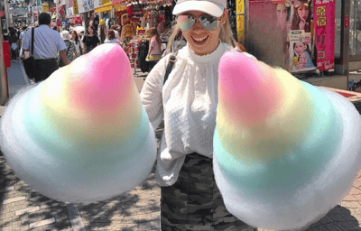 Biggest Cotton Candy at Takeshita Street