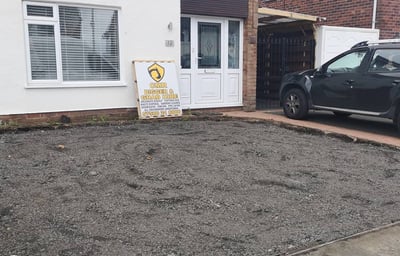 gravel driveway completed by cmr grab and digger hire in halesowen
