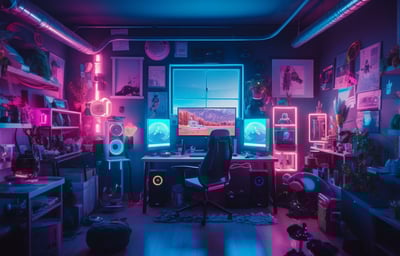 chambre geek gamer