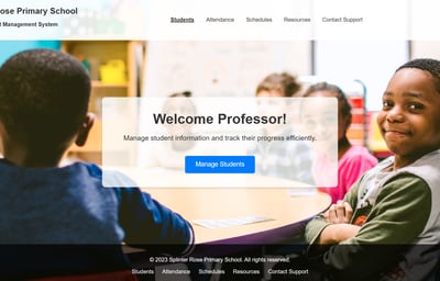 School Website image