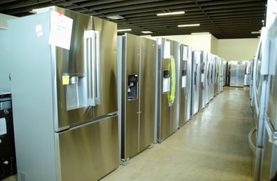 French door refrigerator at discounted prices at Appliances 4 Less in Tucson