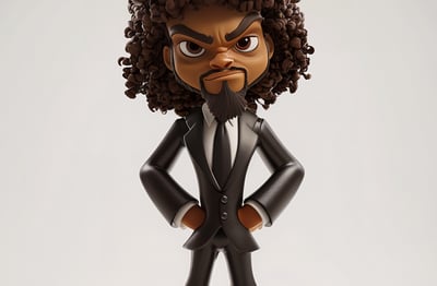 Uncle Slim in black suit standing