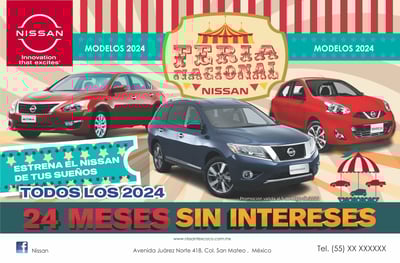Diseño e impresión impresos para Feria Nacional Nissan