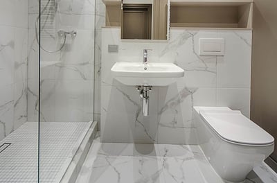 bathroom after a deep cleaning service