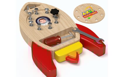 Sensory toys, Screwdriver board game for girls and boys.