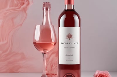 A wine bottle with a red cap and an elegant label displaying the name 'Rasteau'. The bottle stands on a wooden surface against a dark background, highlighting its sophisticated design.