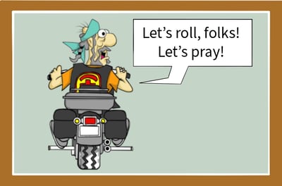 Christian biker leading Rolling Prayer?