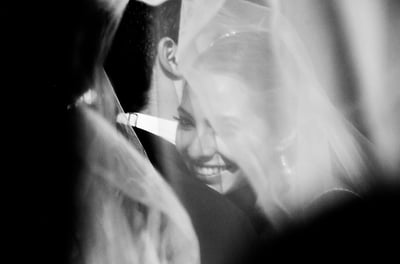 wedding photographers antigua. Bride and groom under veil