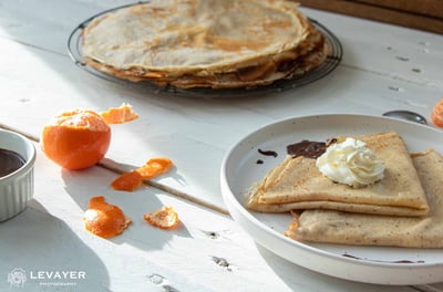 crêpes chocolat mandarines