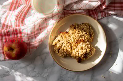 cookies flocons d'avoine compote