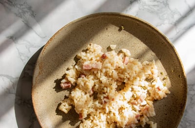 risotto à la carbonara
