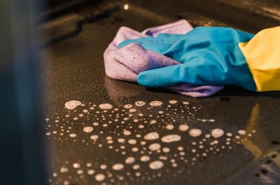 deep cleaning a oven