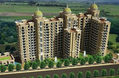 a large building with a lot of windows and a lot of trees