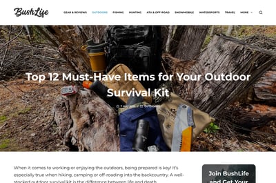 BushLife Website Design